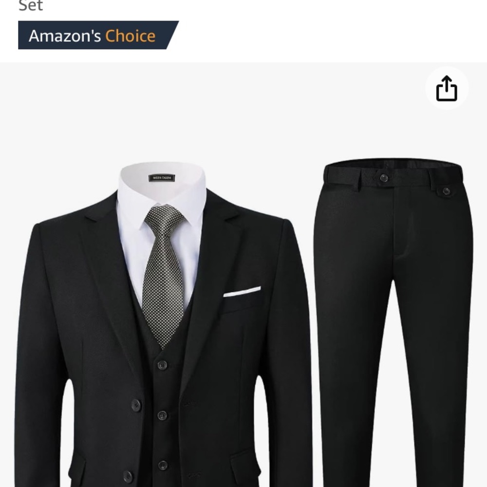 Men’s slim fit suit set small $25.00